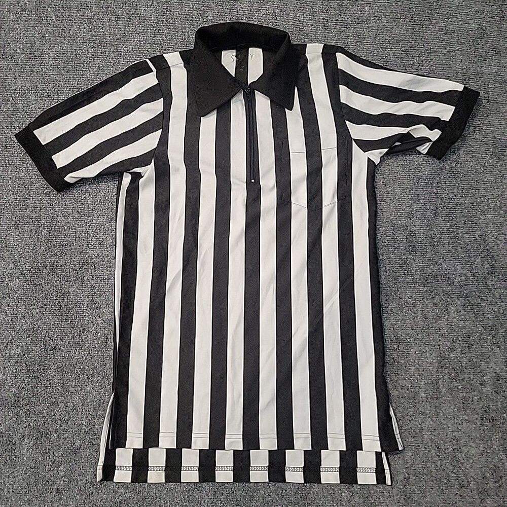 Smitty's Referees Shirt Men's Size S 1/4 Zip Collared